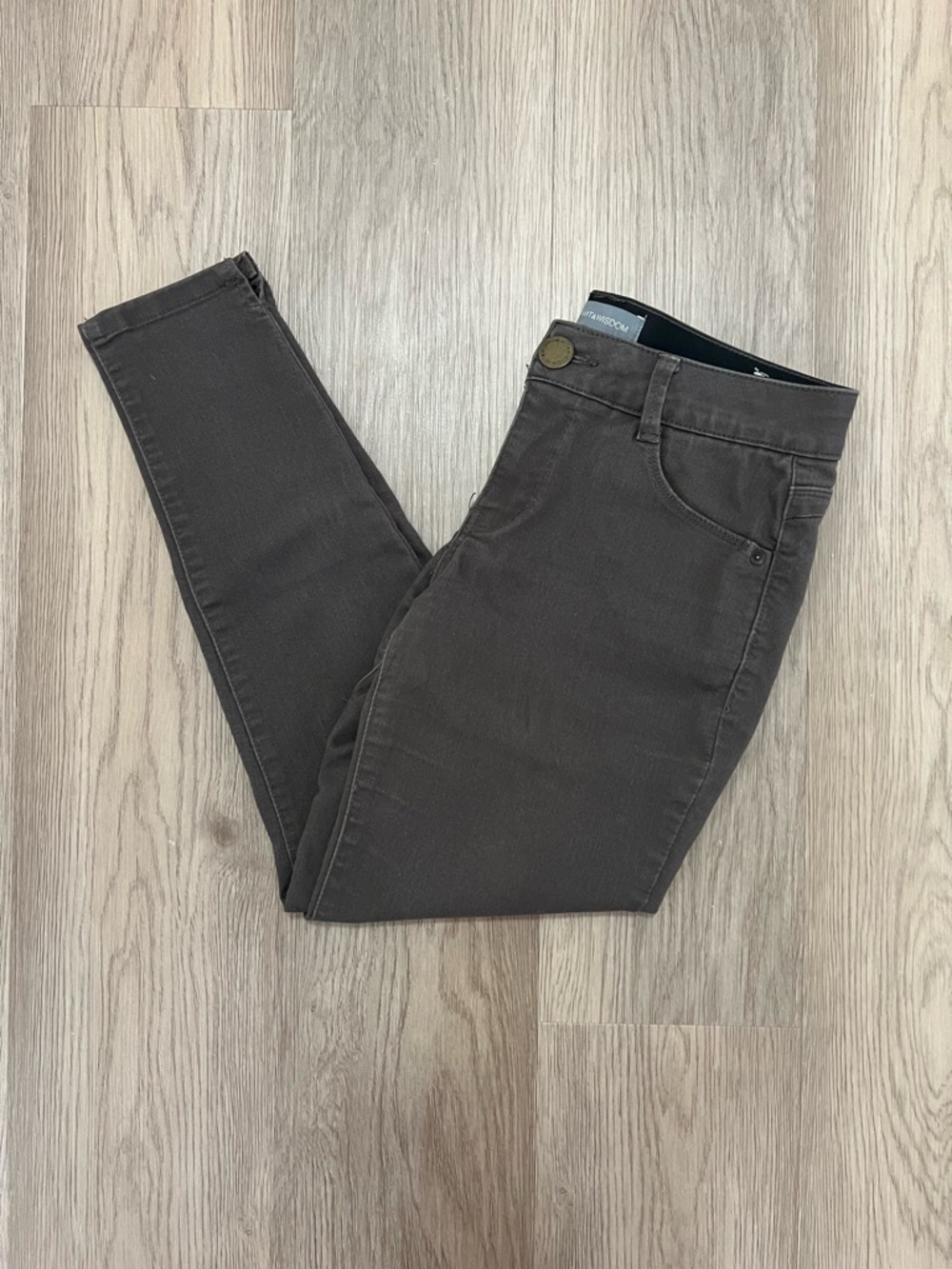 Wit & Wisdom Earthy Brown Cropped Skinny Jeans Size 4P